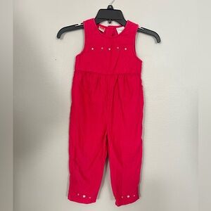 Vintage 90s McKids Pink Overall Romper 3t